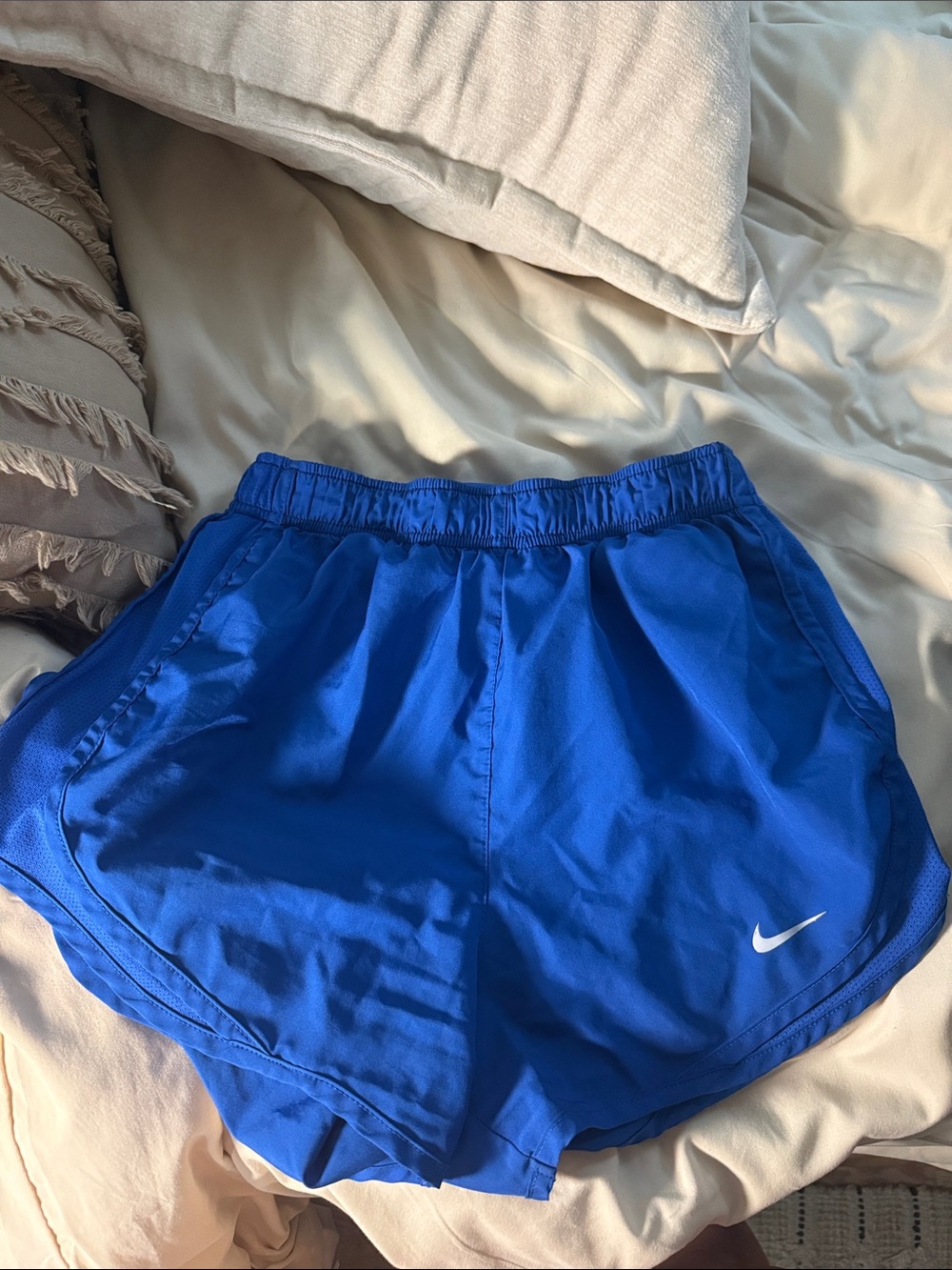 Nike Women’s Electric Blue Athletic Shorts with Swoosh